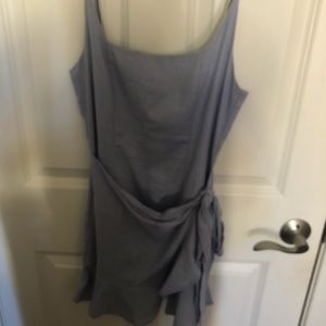 Baby blue wrap dress